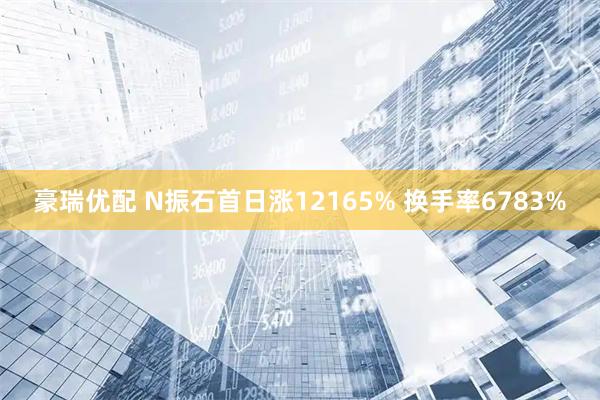 豪瑞优配 N振石首日涨12165% 换手率6783%